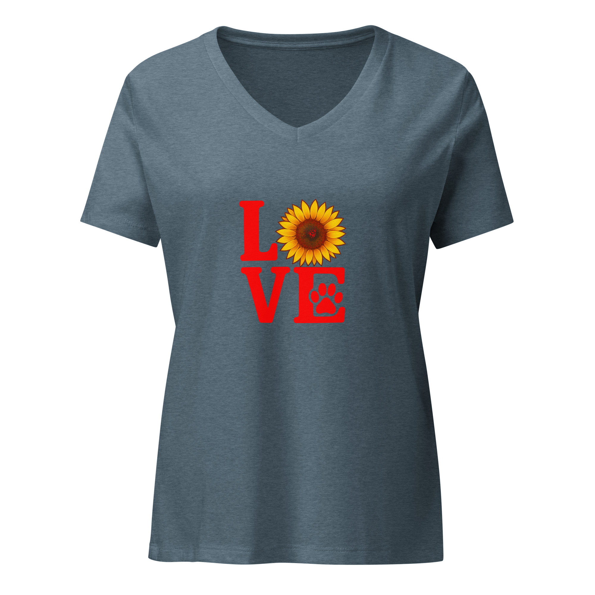 Love Paw Print Sunflower 1 Love Paw Print Sunflower